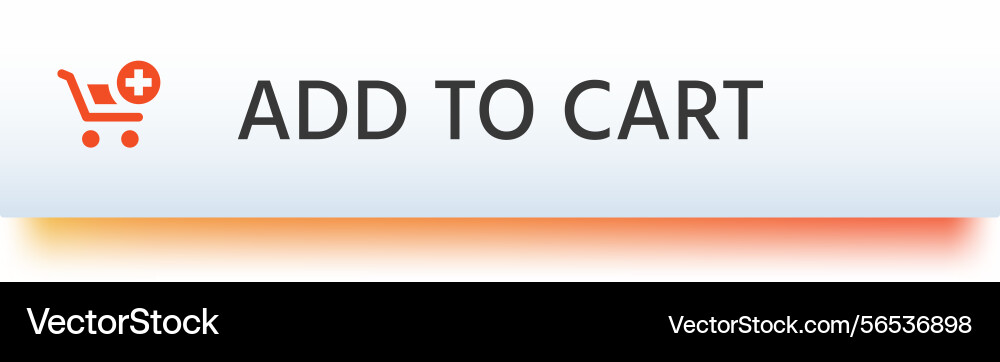 Add to cart button with shopping icon Add to cart button with shopping icon vector image