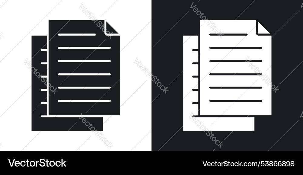 Duplicate icon set Duplicate icon set Vector Image