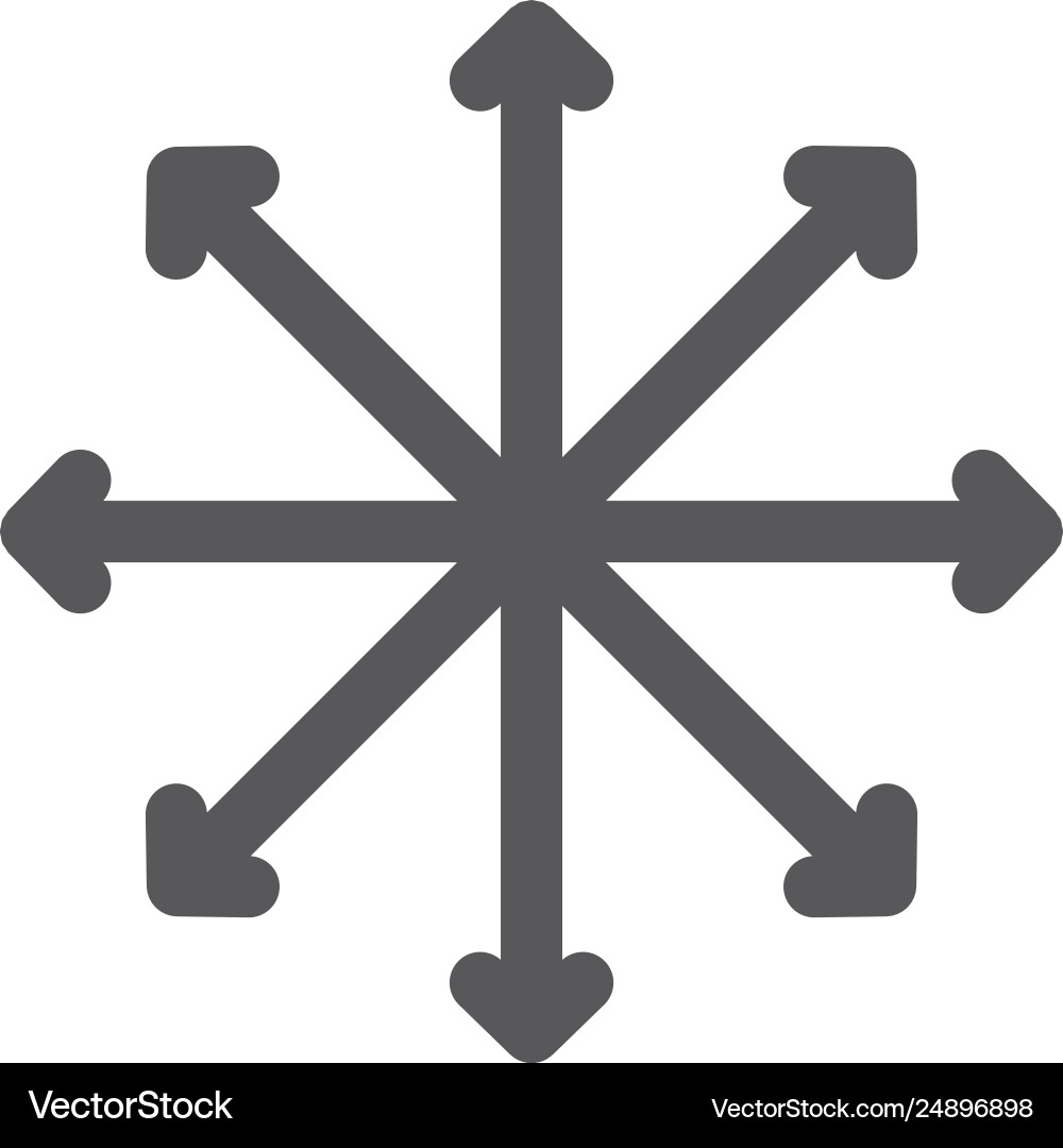 Navigation traffic compass flexibility line vector image