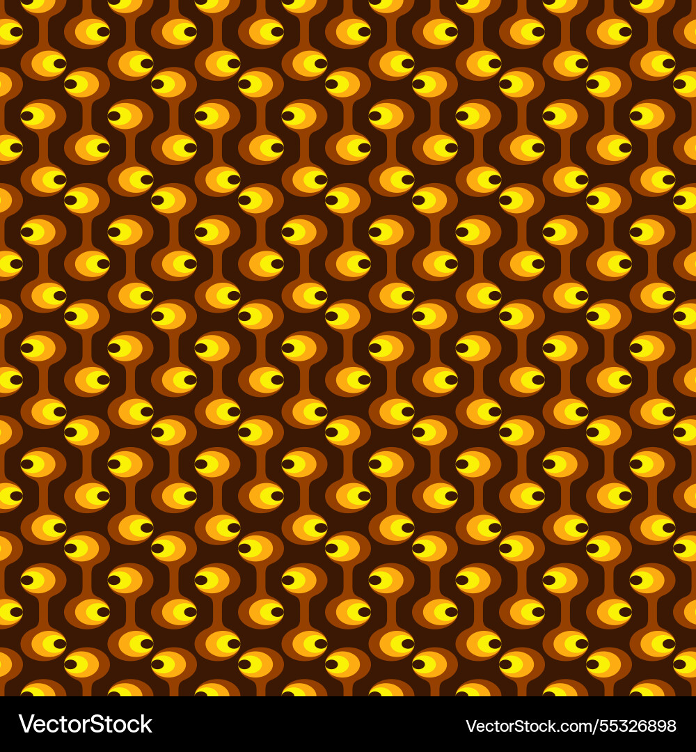 Retro geometric seamless pattern background vector image