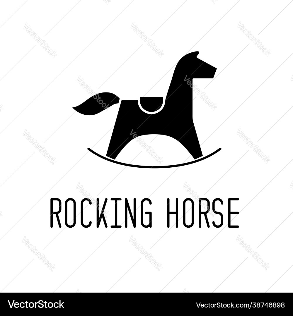 Rocking horse icon vector image