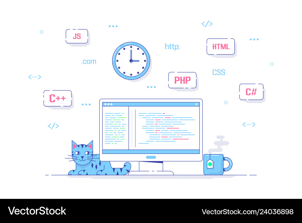 Software Development Concept vector image