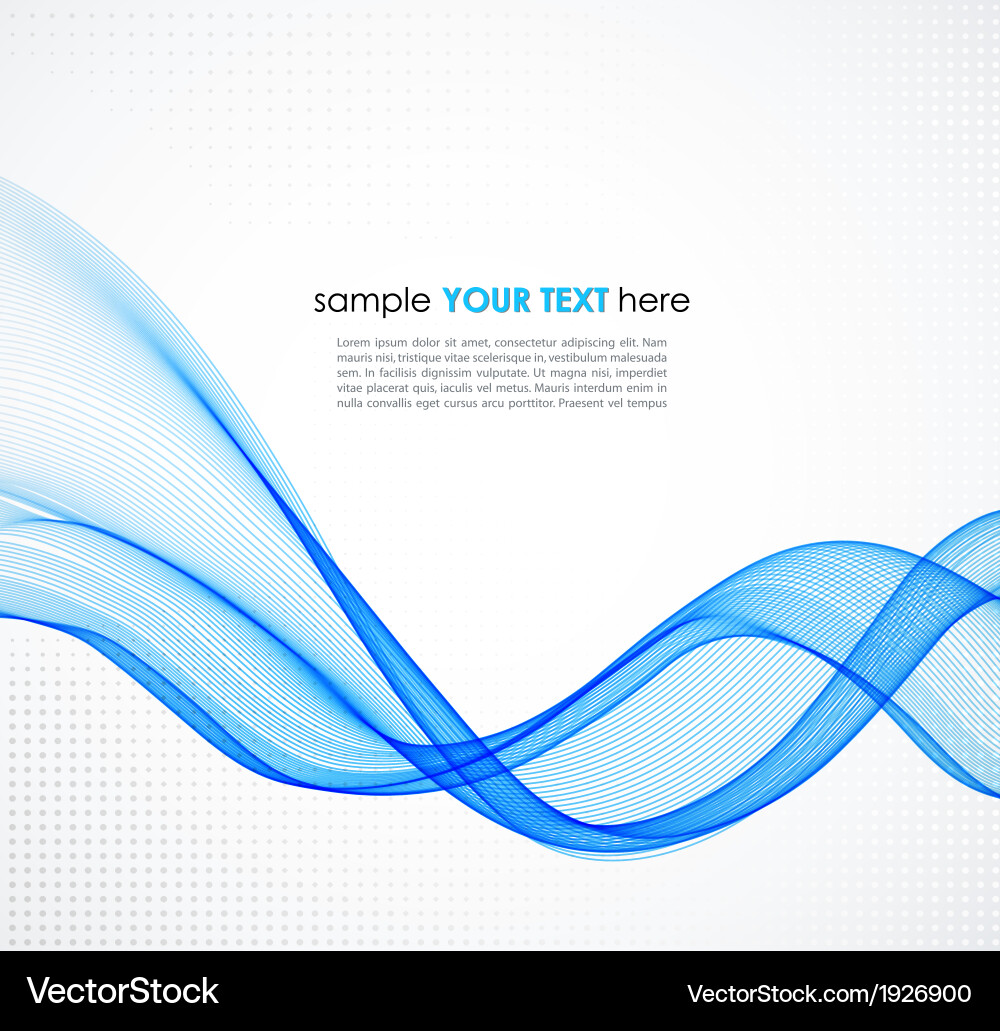 Abstract colorful blue waved background Vector Image