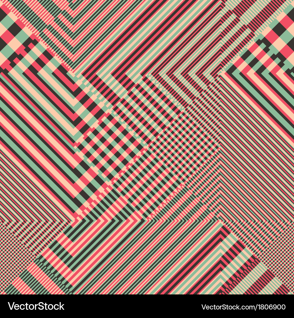 Dynamic Geometric Striped Pattern vector image