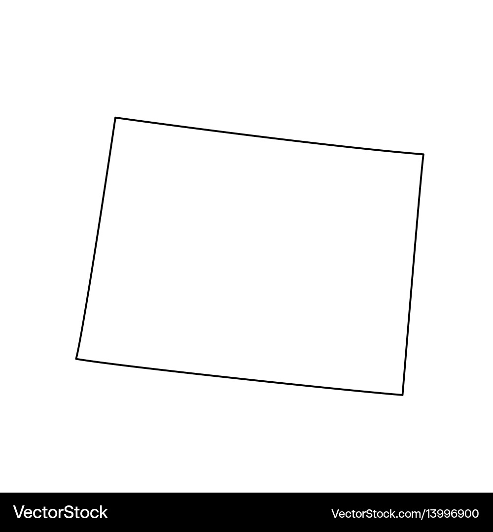 Wyoming State Map Vector Image