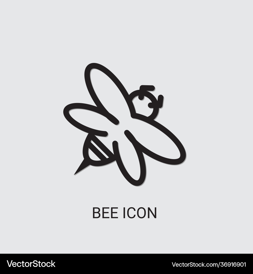 Bee icon Royalty Free Vector Image - VectorStock