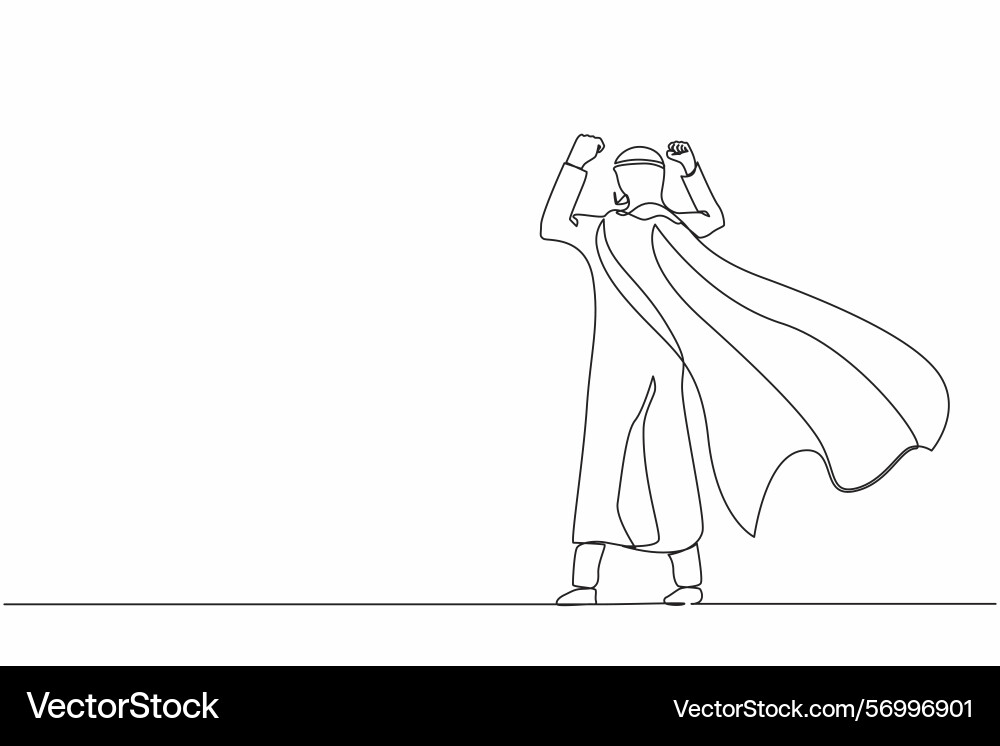 Continuous one line drawing back view super Continuous one line drawing back view super Vector Image