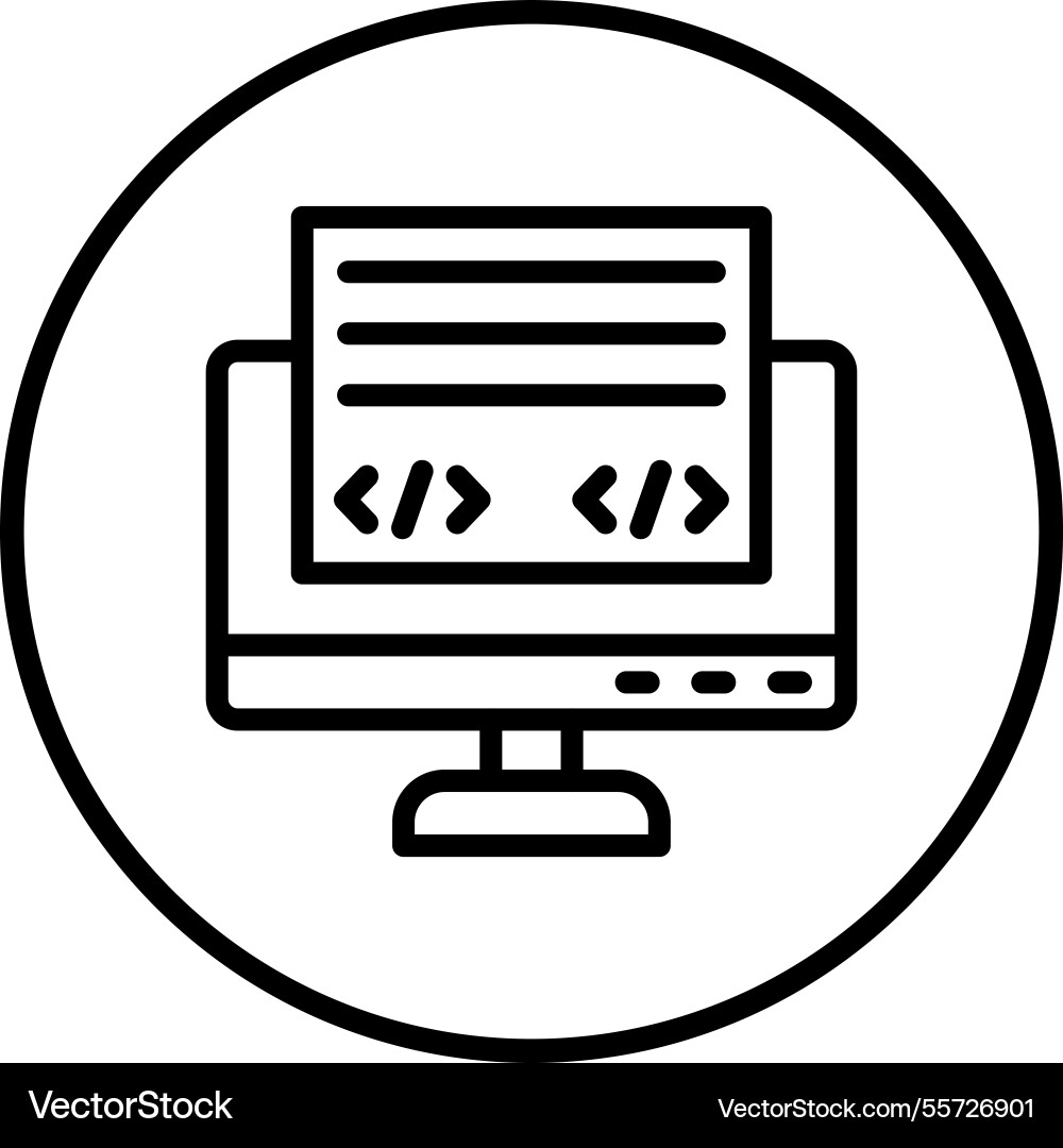 Front end icon design Vector Image