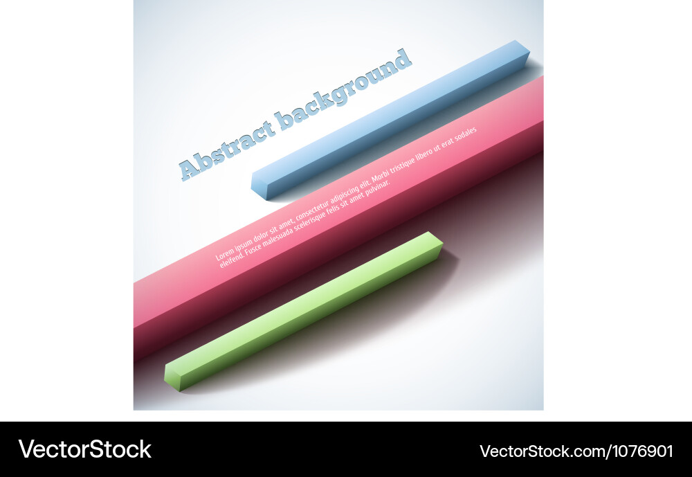 Modern 3D Block Background vector image
