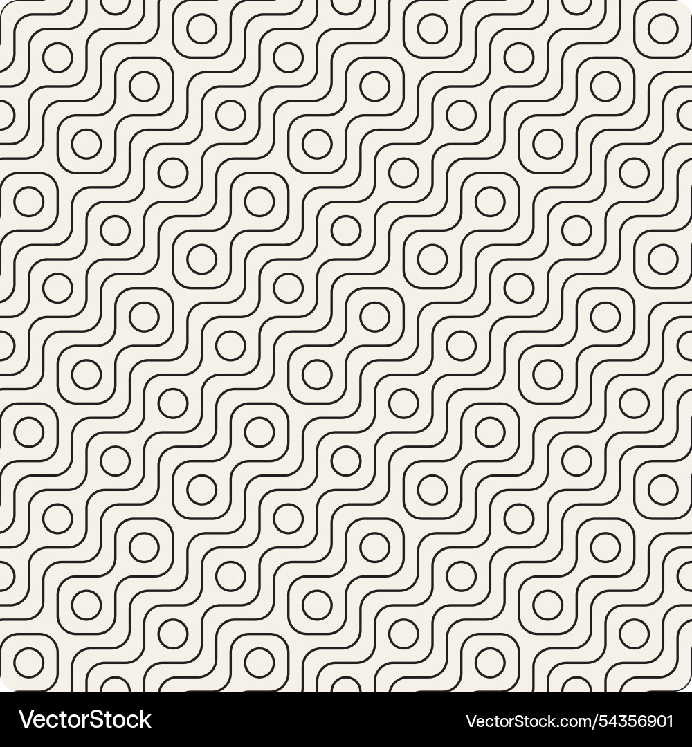 Seamless pattern repeating geometric elements vector image