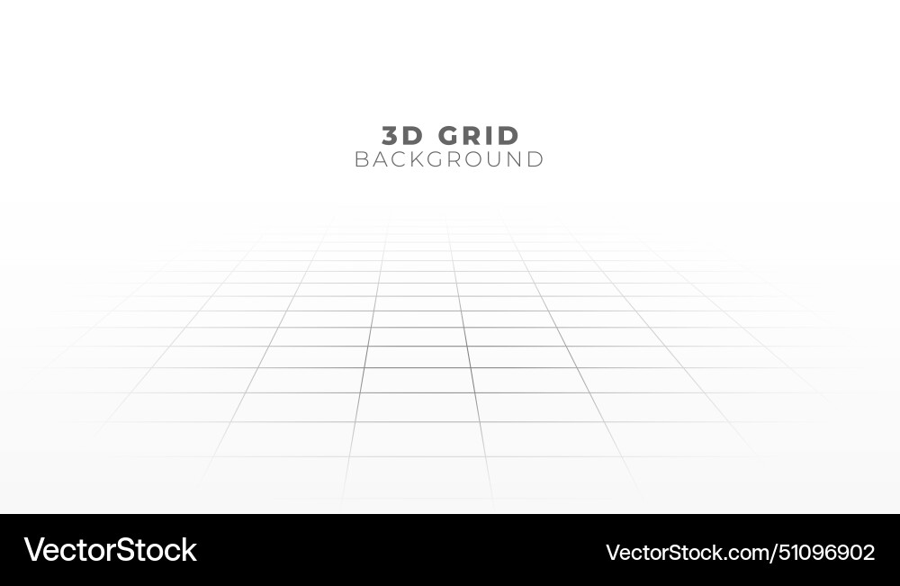 Abstract 3d grid landscape wireframe pattern vector image