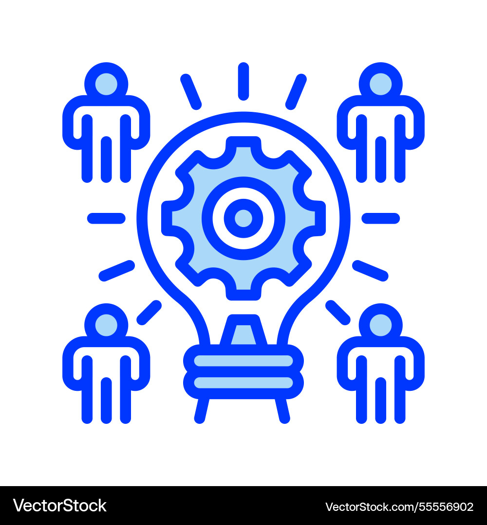 Brainstorming session line icon universal Brainstorming session line icon universal Vector Image