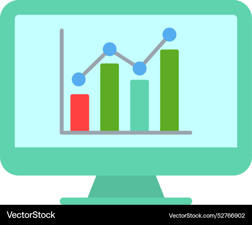 Data analytics icon design Vector Image