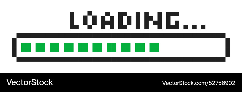 Pixel Ladeleiste y2k retro 8 Bit Interface Spiel Pixel Ladeleiste y2k retro 8 Bit Interface Spiel vektorbild