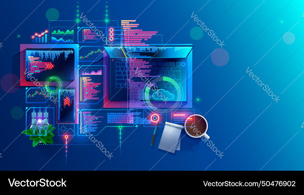 Programmierung Codierung Computer Software Entwicklungt Programmierung Codierung Computer Software Entwicklungt vektorbild