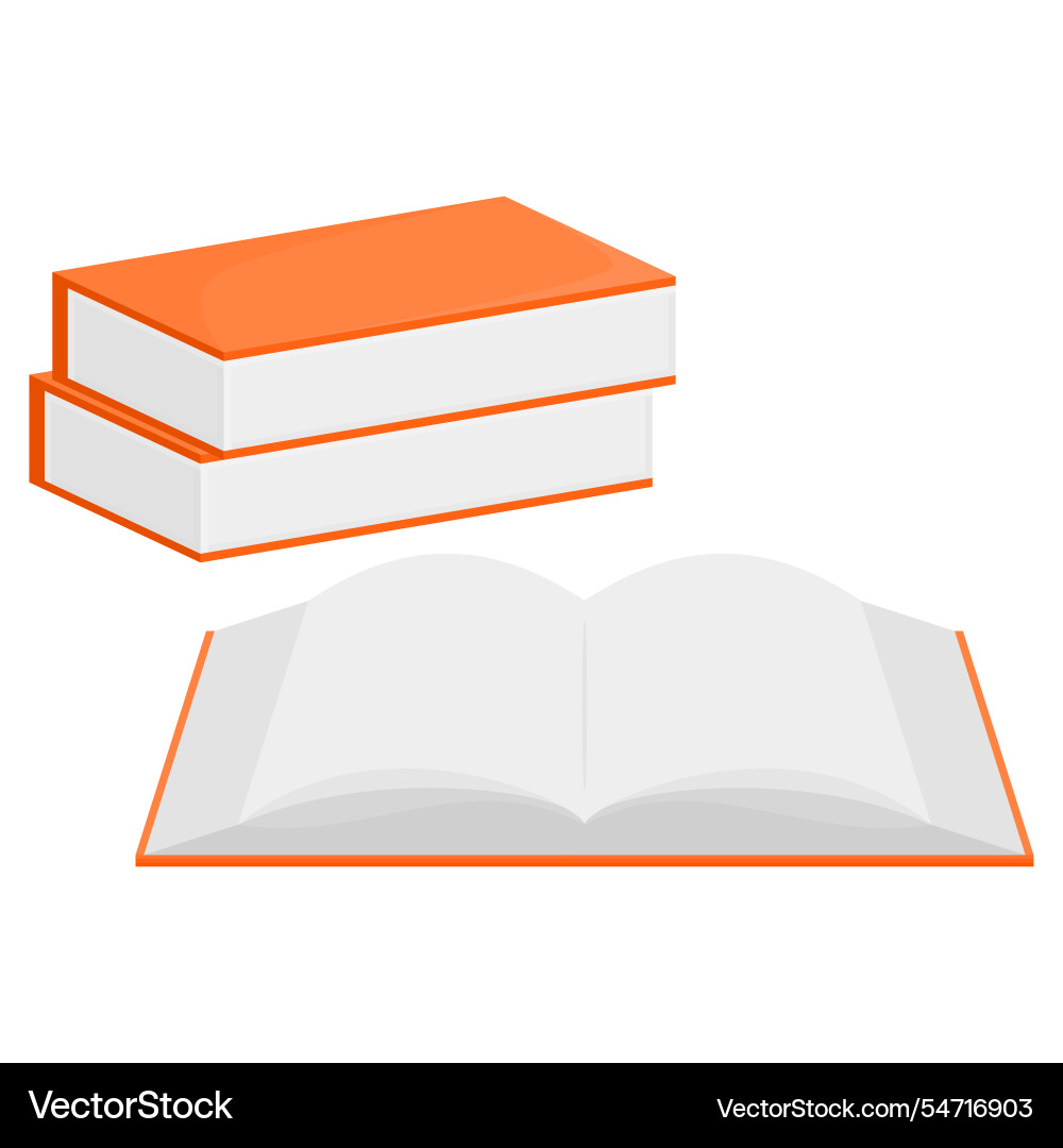 Blank open notebook Vector Image