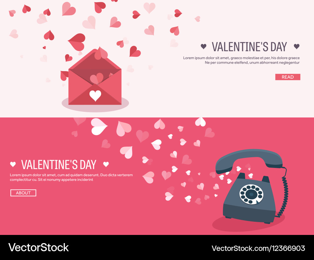 Flat background with envelope vector image
