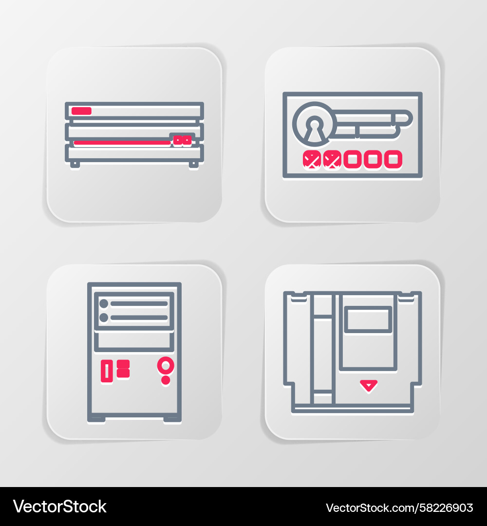 Gaming Icon Set - Computer & Console Vector Image