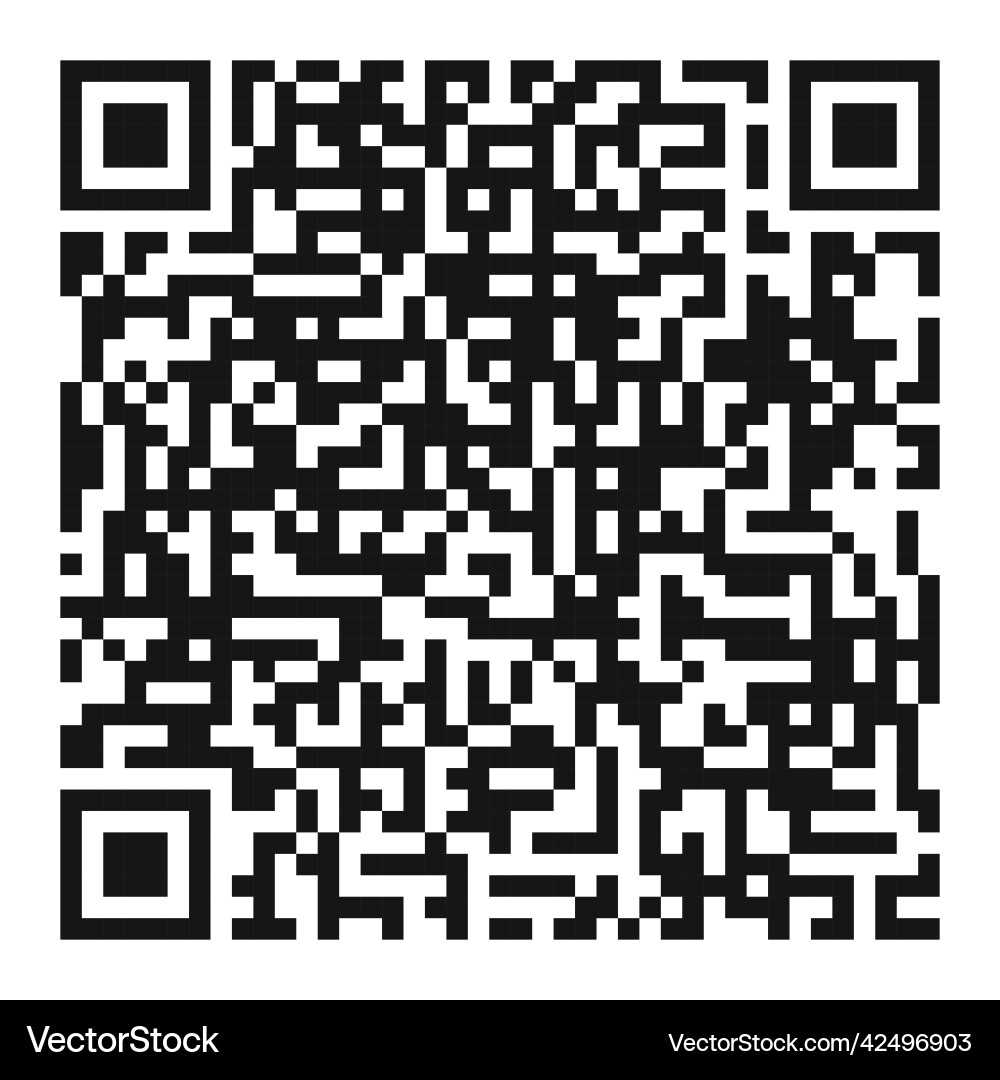 Qr code icon sample for smartphone Qr code icon sample for smartphone vector image