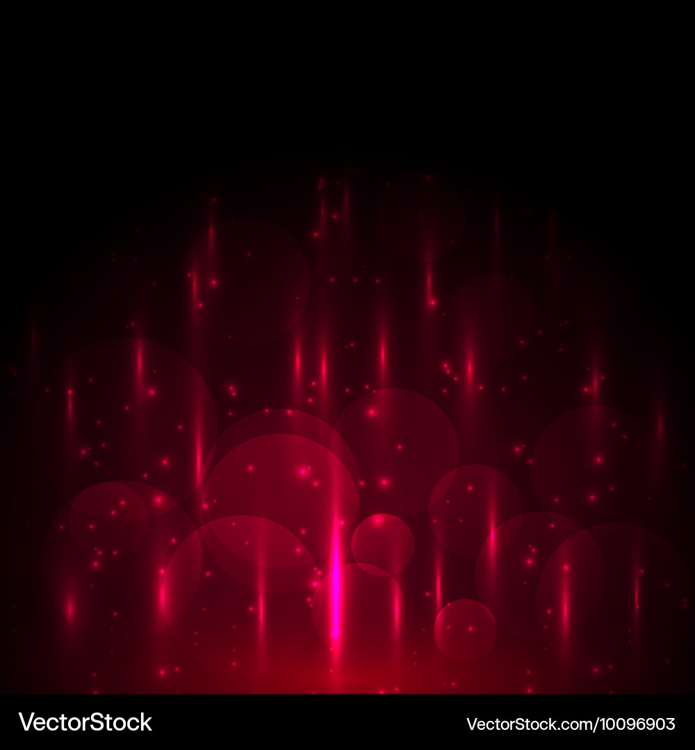 Red Bokeh Light Glow Background vector image