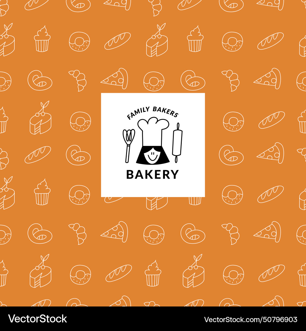Set of design templates and elements for bakery Set of design templates and elements for bakery vector image