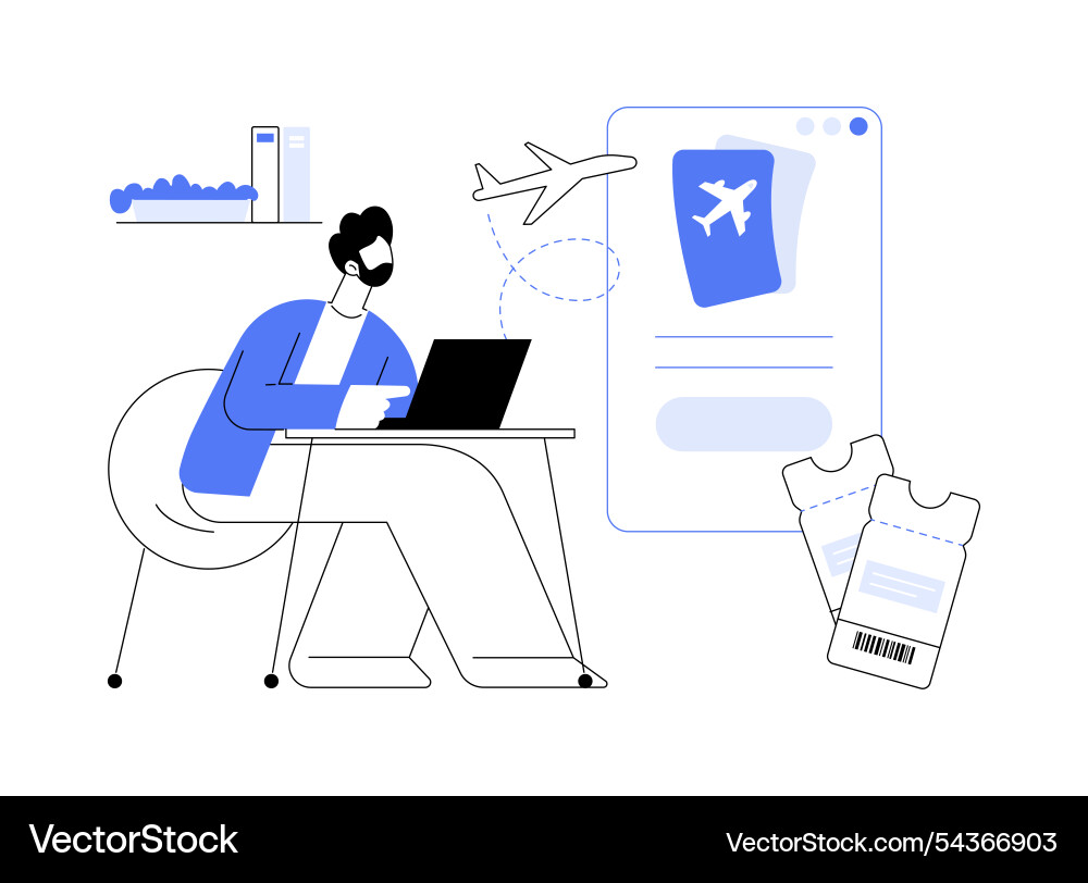Ticketing software isolated cartoon Ticketing software isolated cartoon vector image