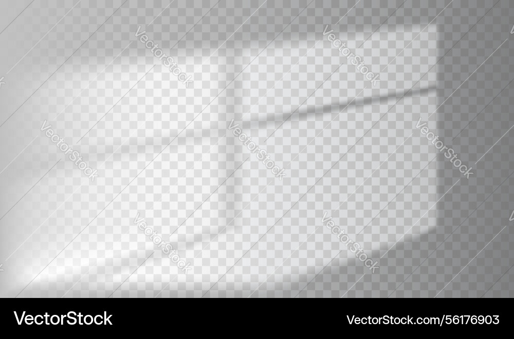 Transparent overlay shadow from a window Vector Image