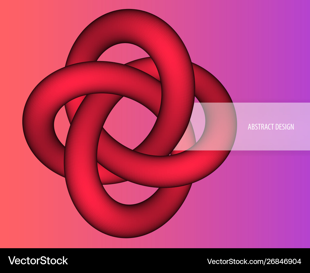 Abstract 3d mathematical object - complex torus vector image
