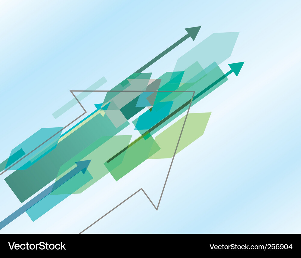 Abstract Blue Arrow Background Vector Image