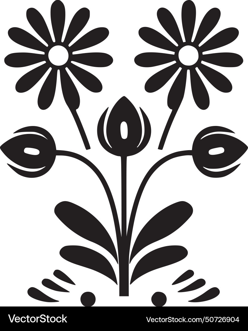 Blumen - hochwertiges Logo ideal für T-Shirt Blumen - hochwertiges Logo ideal für T-Shirt vektorbild