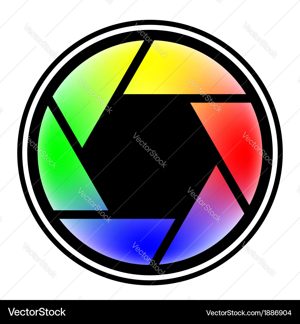 Camera Shutter Icons Vector Image