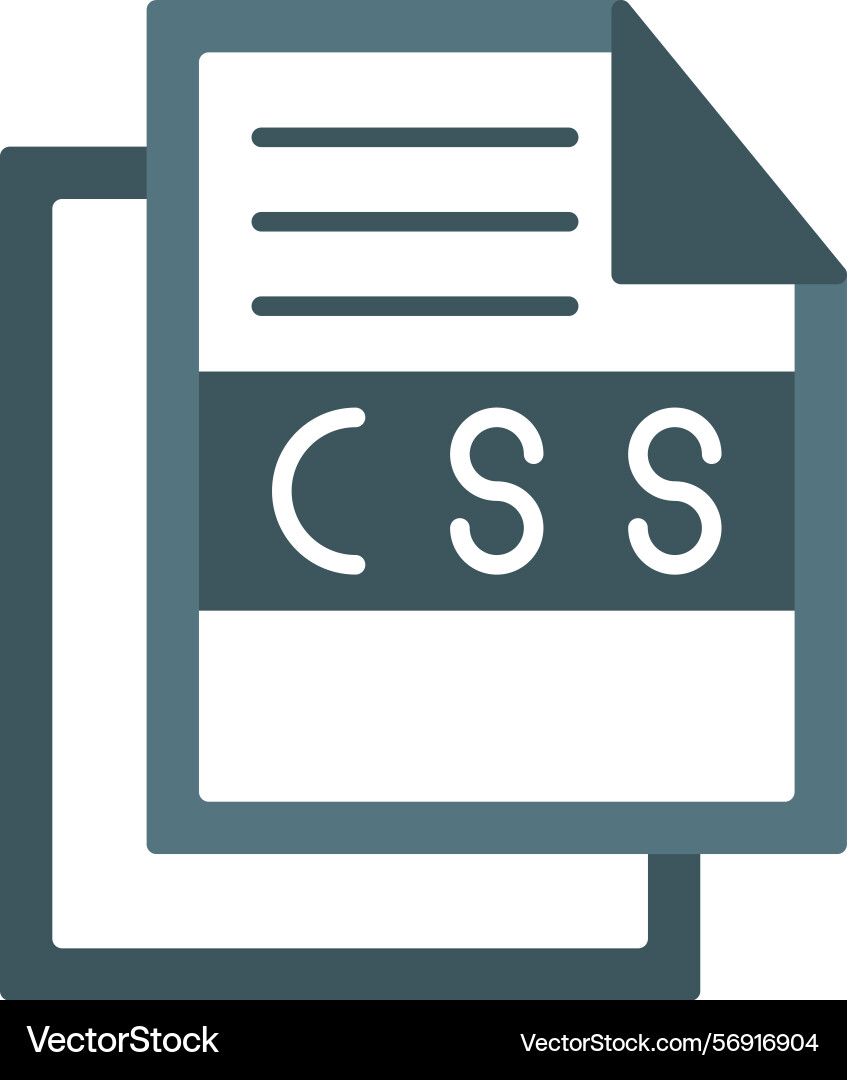 Css file icon vector image