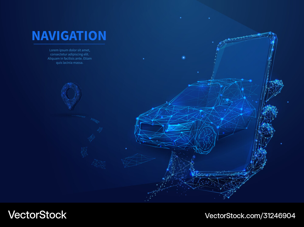 Digital Navigation Concept vector image