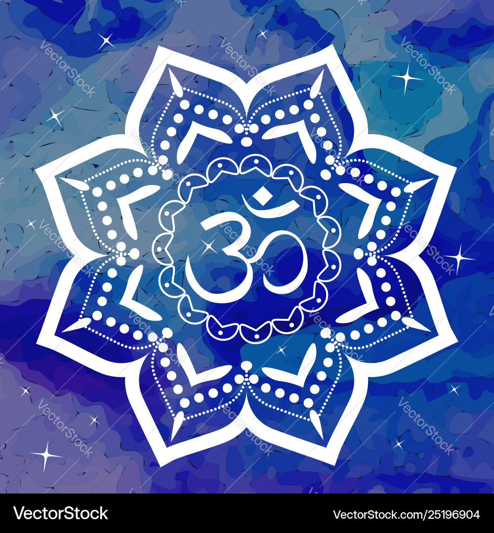 Diwali om Symbol Vintage Stil dekorative Diwali om Symbol Vintage Stil dekorative vektorbild