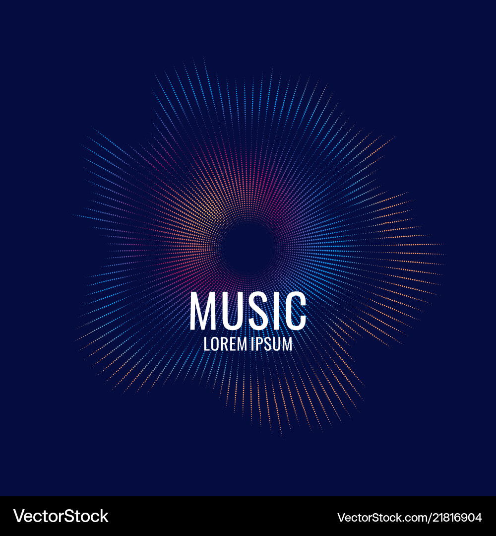 Dynamic Colored Particle Background vector image