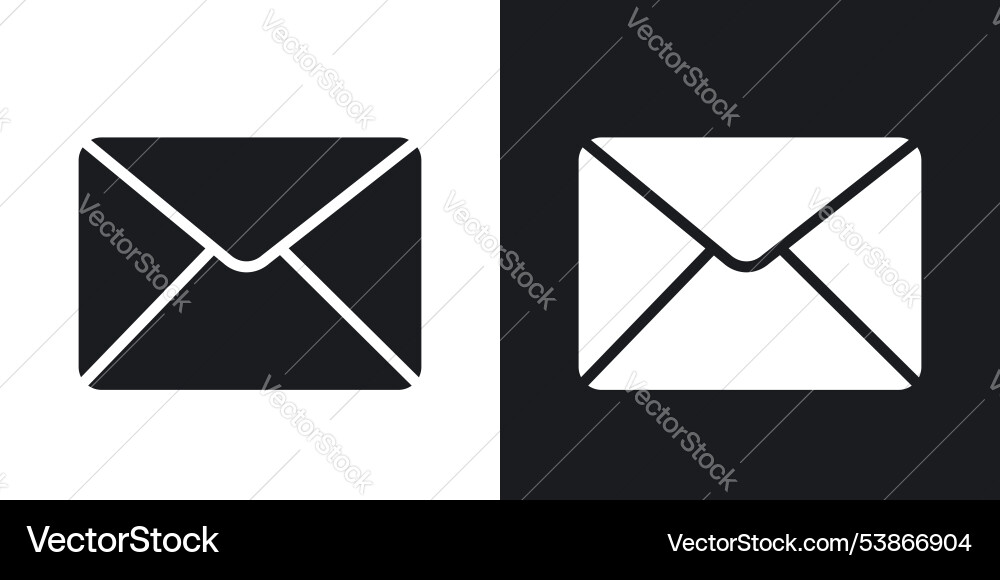 Email button icon set Email button icon set vector image