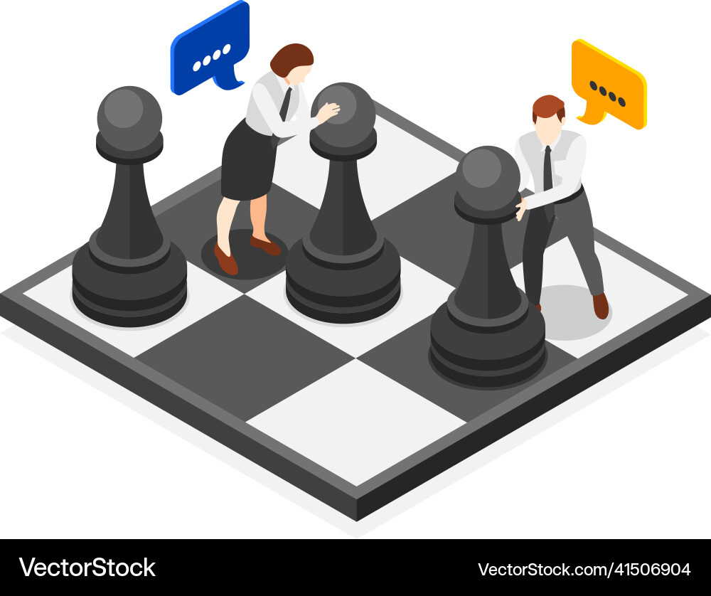 Problem Solving with Chess vector image
