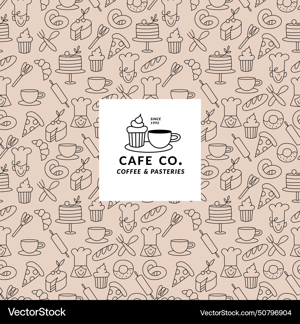 Set of design templates and elements for bakery Set of design templates and elements for bakery vector image