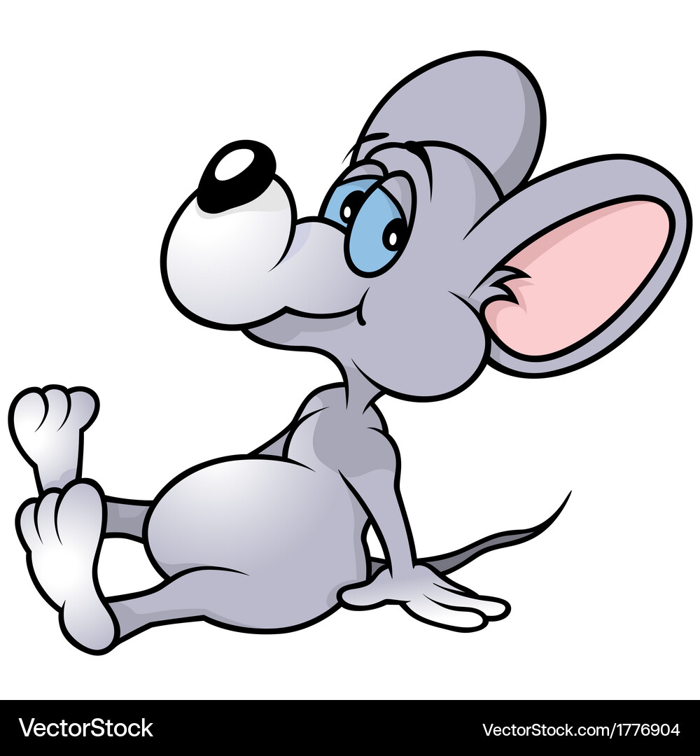 Smiling Mouse Albert Vector Image