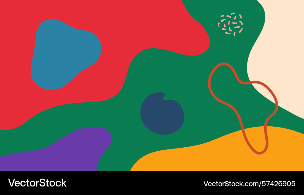 Abstract curved colorful shape background Vector Image