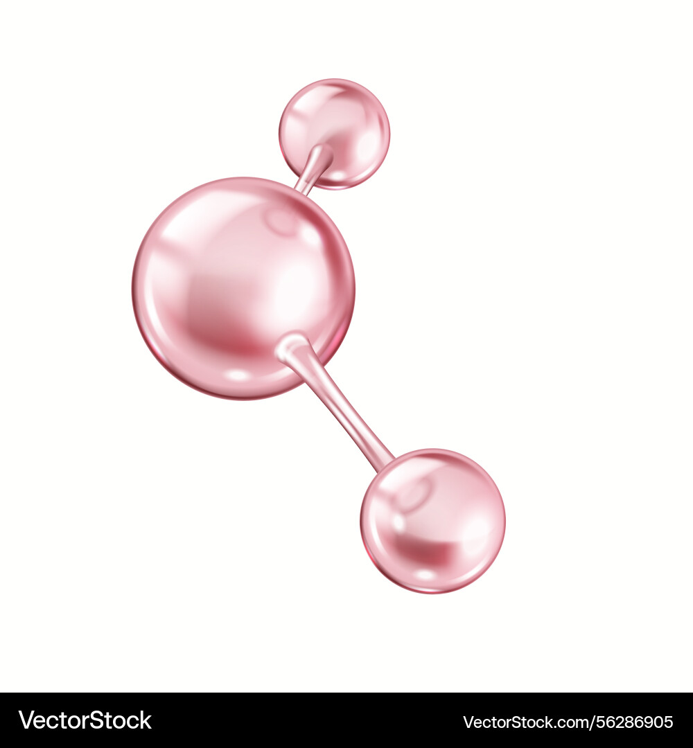 Collagen molecule structure rotating Collagen molecule structure rotating vector image