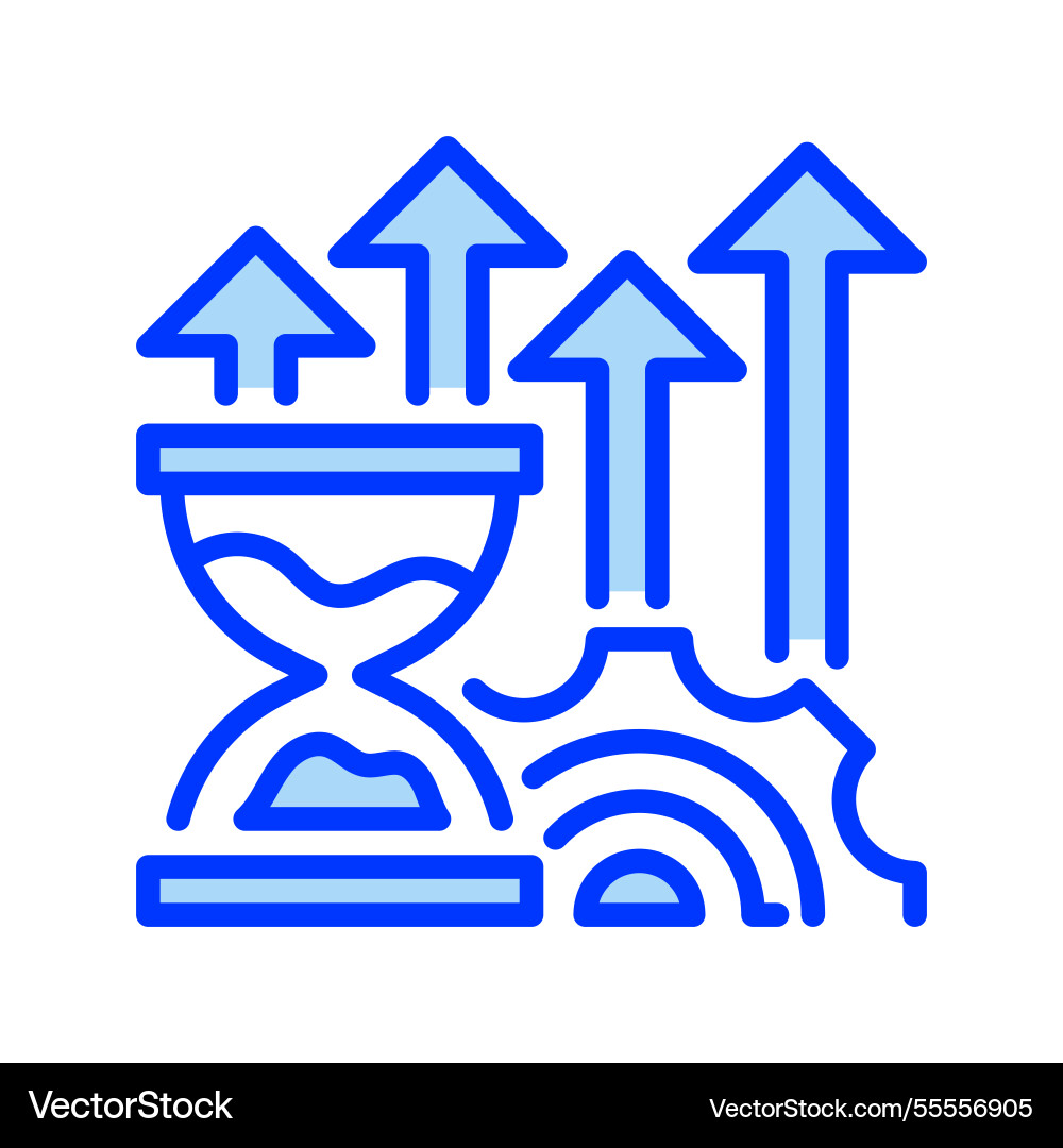 Efficiency optimization line icon universal Efficiency optimization line icon universal vector image