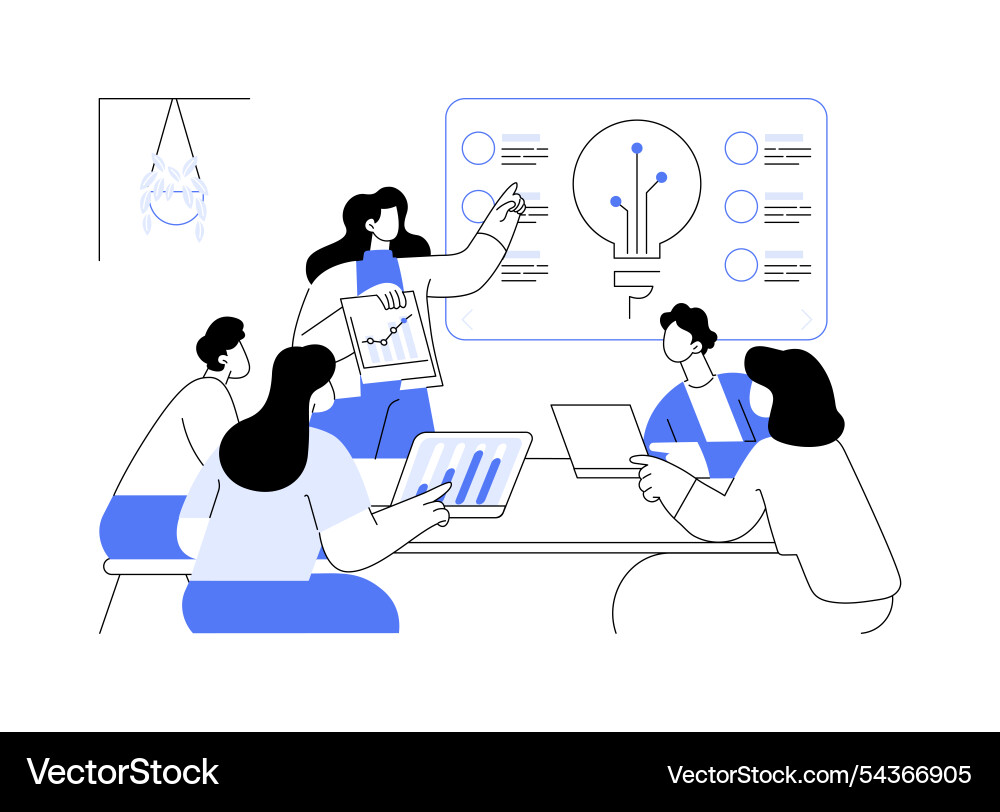 Presentation creation tool isolated cartoon Presentation creation tool isolated cartoon vector image