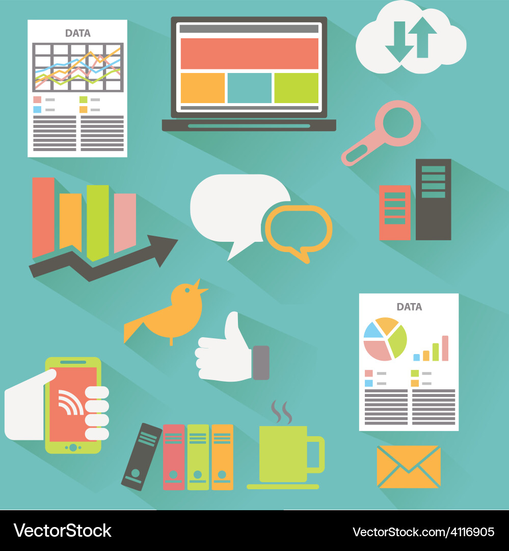 Web Performance Dashboard vector image