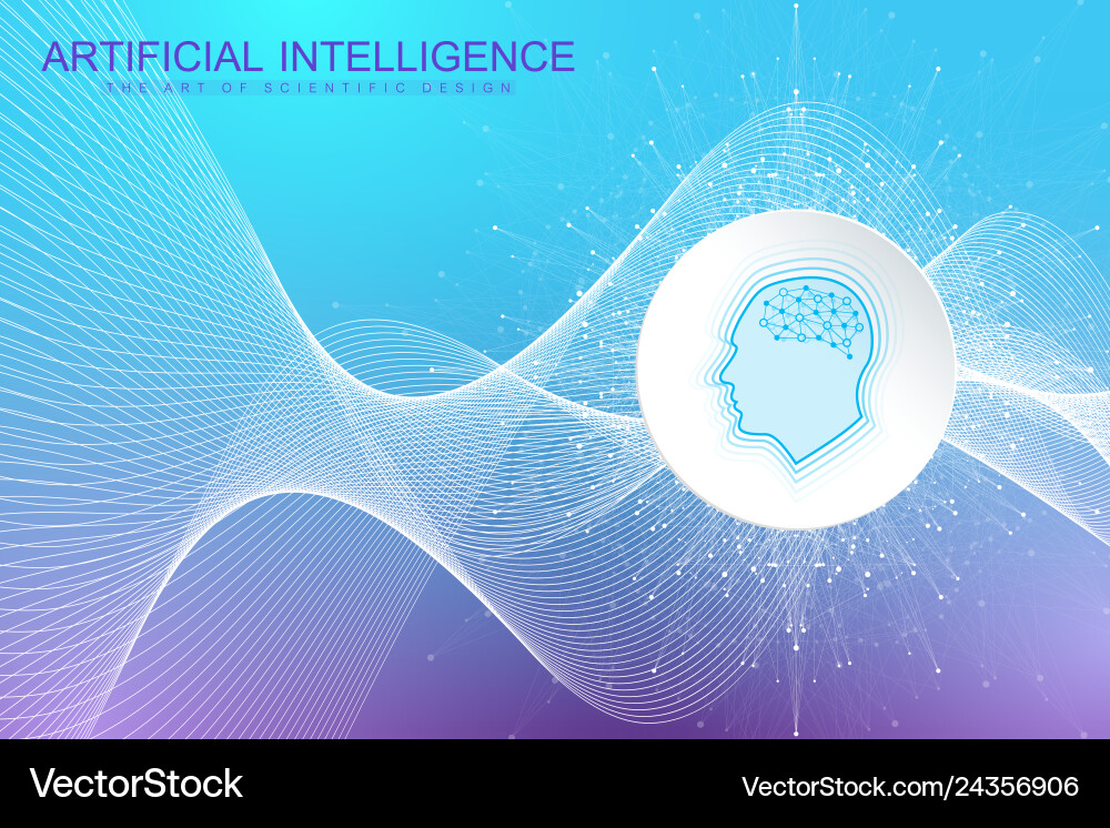 Artificial Intelligence Neural Network vector image