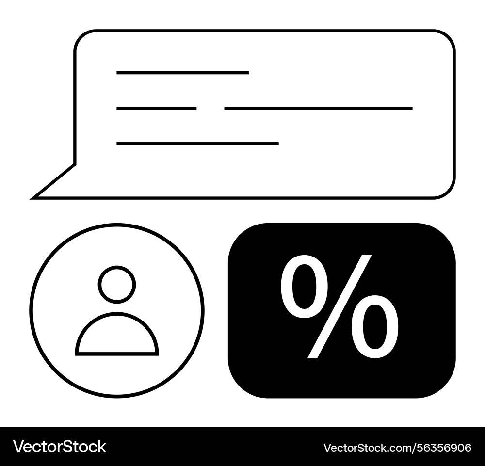 Communication about user statistics and data Communication about user statistics and data Vector Image