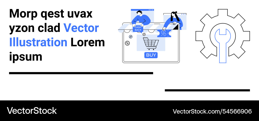 E-commerce analytics and shopping cart interface E-commerce analytics and shopping cart interface vector image
