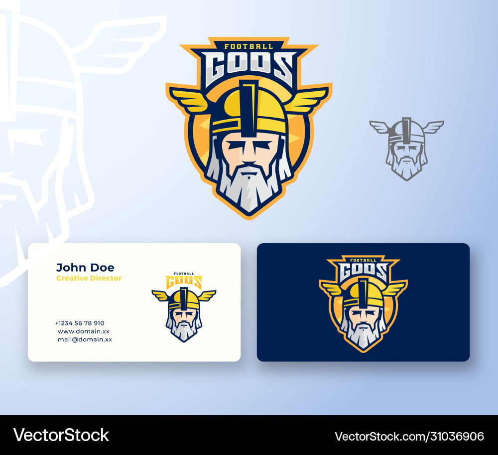 Football gods sport team or league abstract Football gods sport team or league abstract vector image
