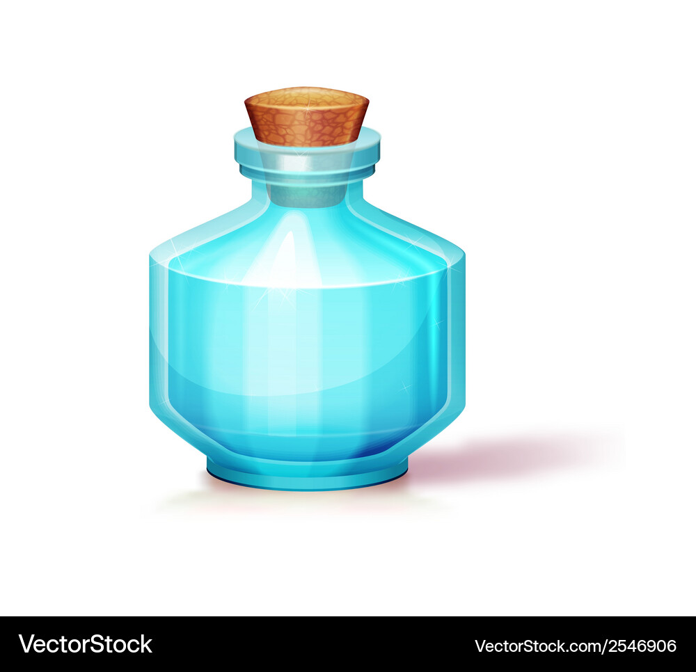 Glass flask Vector Image