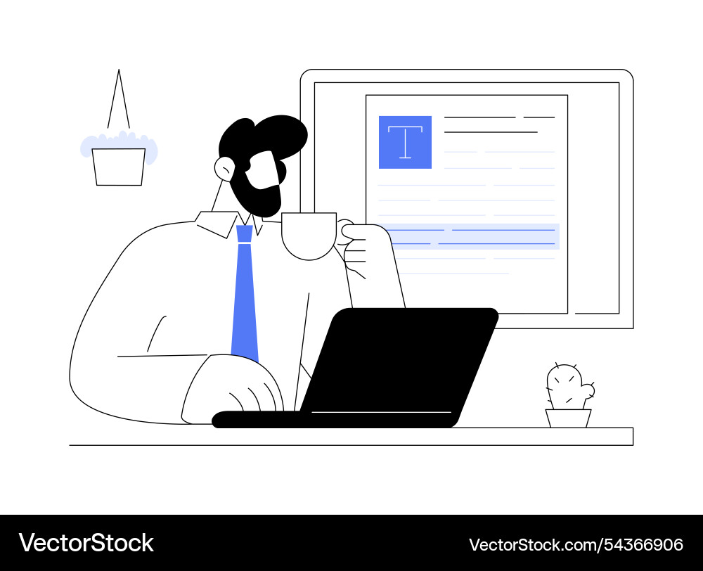Text editor isolated cartoon Text editor isolated cartoon vector image